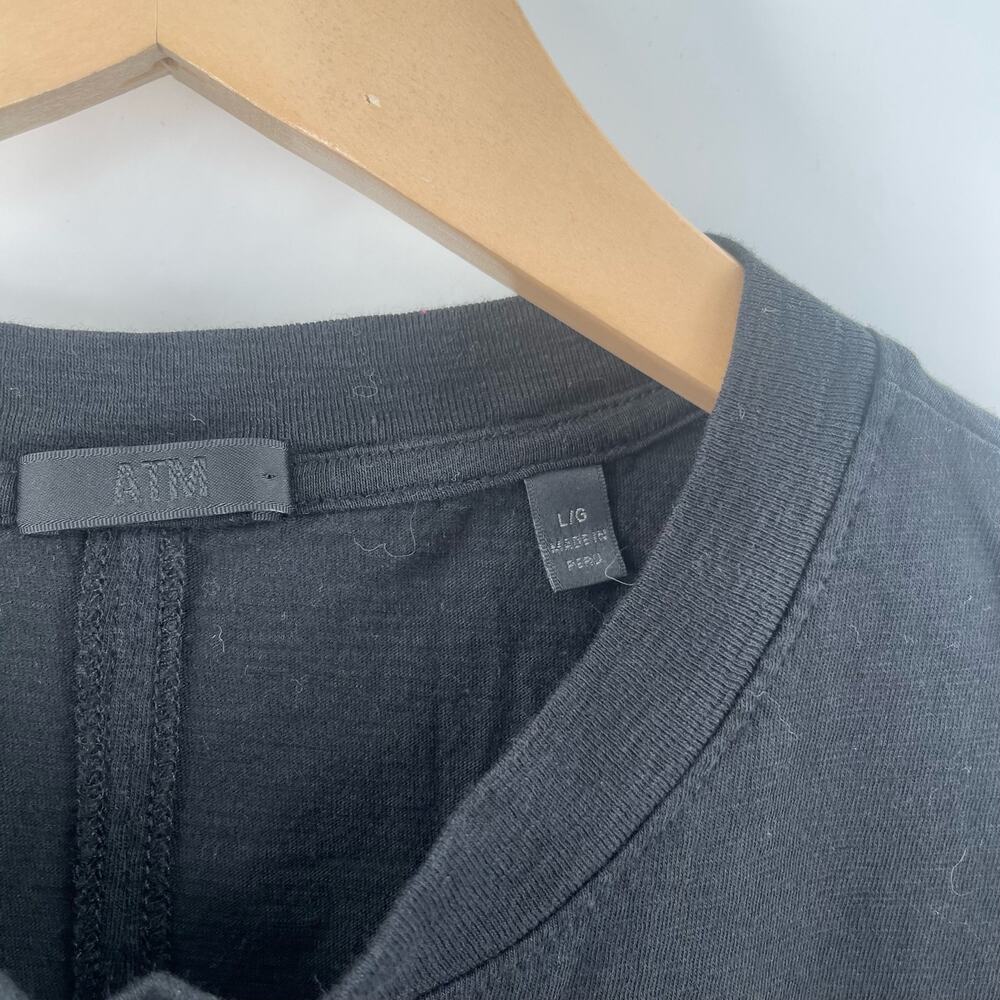ATM Anthony Thomas Melillo Dress Size Large Sleeveless Pocket Cotton Jersey Mini - Picture 12 of 12